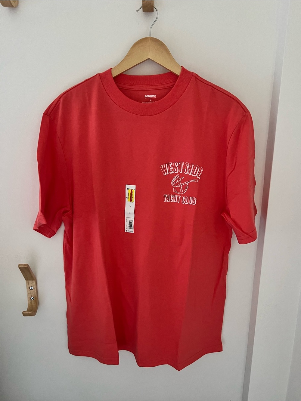 Westside Yacht Club Red Crewneck T-Shirt